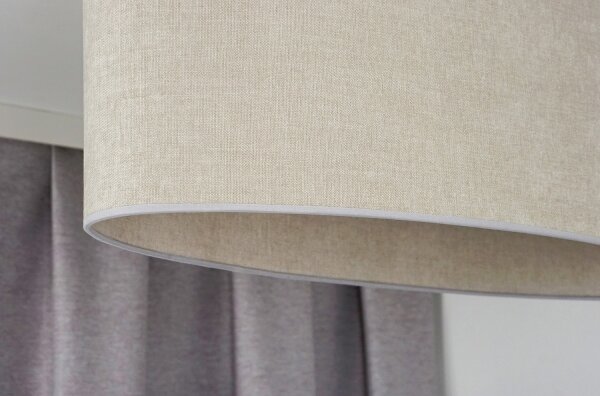 Duolla - Lampadario a plafone OVAL 2xE27/15W/230V grigio