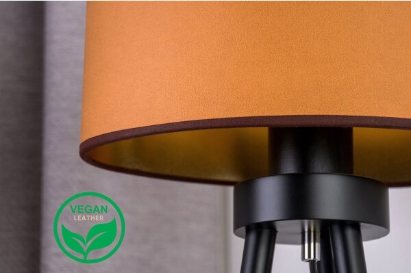 Duolla - Lampada da tavolo OVAL VEGAN 1xE27/15W/230V diametro 30 cm marrone