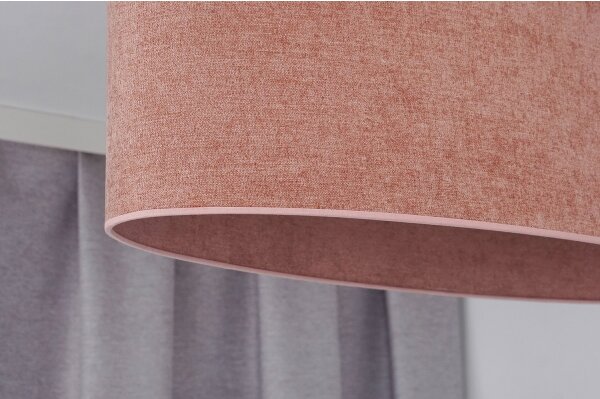 Duolla - Lampadario a sospensione con filo OVAL 2xE27/15W/230V rosa
