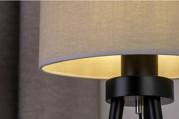 Duolla - Lampada da tavolo OVAL 1xE27/15W/230V diametro 30 cm grigio