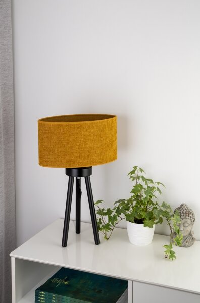 Duolla - Lampada da tavolo OVAL 1xE27/15W/230V diametro 30 cm marrone