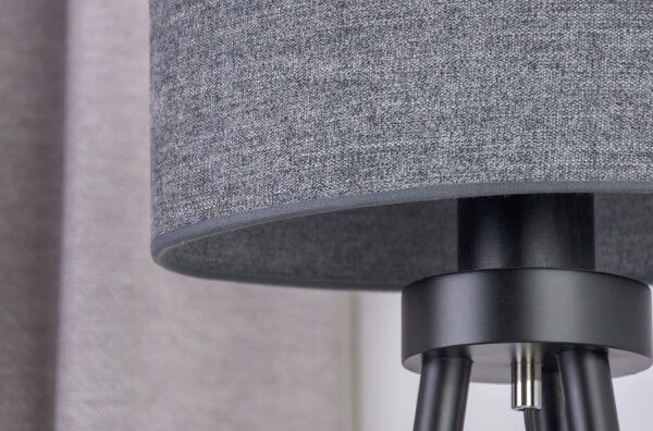 Duolla - Lampada da tavolo OVAL 1xE27/15W/230V diametro 30 cm grigio