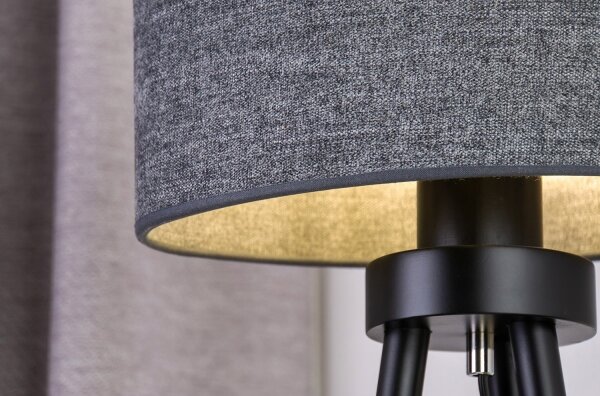Duolla - Lampada da tavolo OVAL 1xE27/15W/230V diametro 30 cm grigio