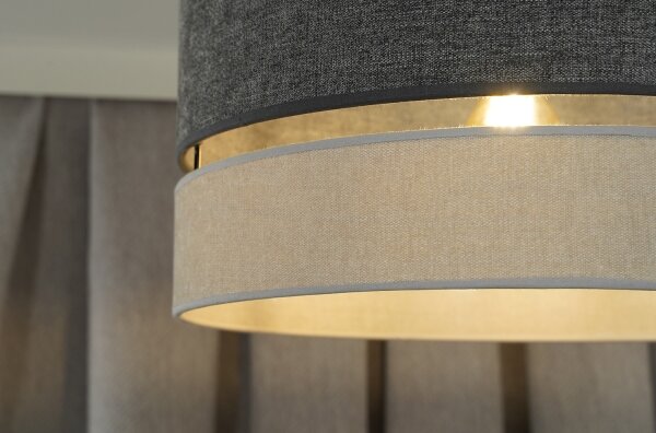 Duolla - Lampadario a plafone DOUBLE 1xE27/15W/230V diametro 40 cm grigio