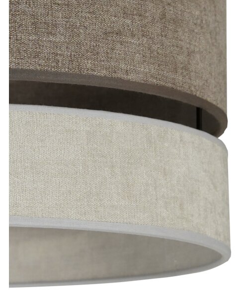 Duolla - Lampadario a sospensione con filo DOUBLE 1xE27/15W/230V diametro 40 cm marrone/grigio