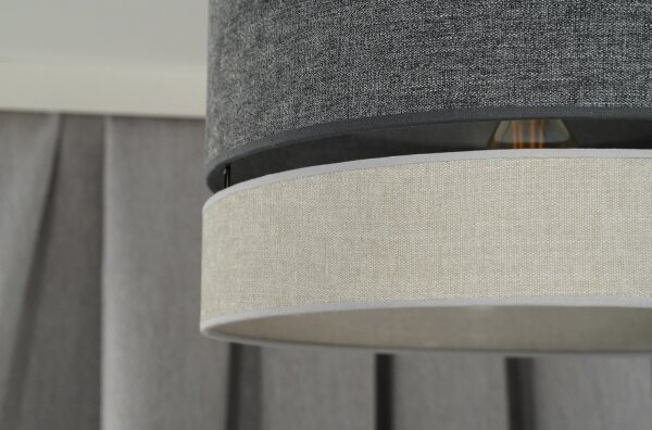 Duolla - Lampadario a plafone DOUBLE 1xE27/15W/230V diametro 40 cm grigio