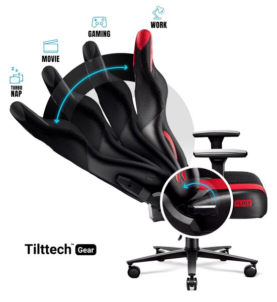Sedia da gaming Diablo X-Player 2.0 in materiale Normal Size: cremisi-antracite