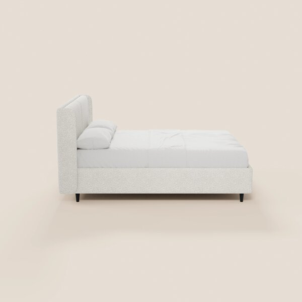 VALKIRIA letto di design con vano contenitore e testiera avvolgente -