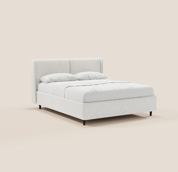 VALKIRIA letto di design con vano contenitore e testiera avvolgente -