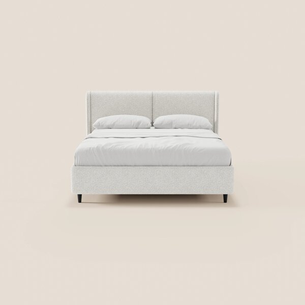 VALKIRIA letto di design con vano contenitore e testiera avvolgente -
