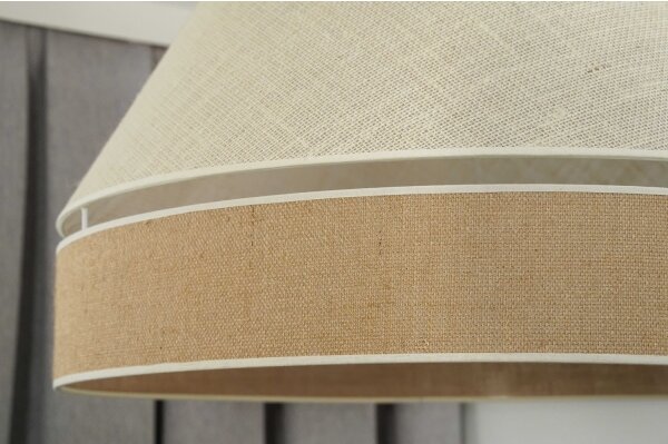 Duolla - Lampadario a sospensione con filo YUTE AVIGNON 1xE27/15W/230V diametro 60 cm grigio/marrone