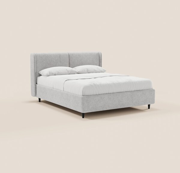VALKIRIA letto di design con vano contenitore e testiera avvolgente -