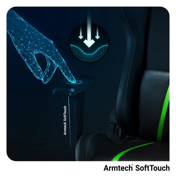 Sedia da gaming Diablo X-One 2.0 Normal Size: Nero-verde