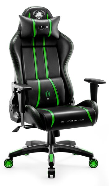 Sedia da gaming Diablo X-One 2.0 Normal Size: Nero-verde