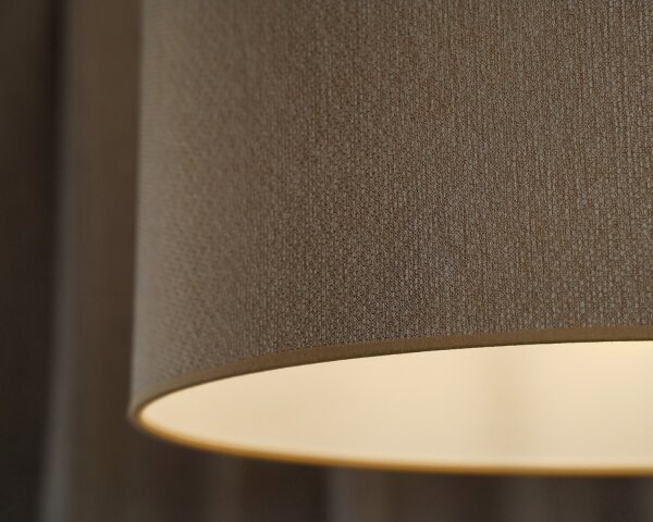 Duolla - Lampadario a plafone ROLLER ECO RECYCLING 1xE27/15W/230V diametro 45 cm color crema