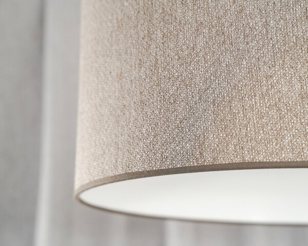 Duolla - Lampadario a sospensione con filo ROLLER ECO RECYCLING 1xE27/15W/230V diametro 45 cm marrone