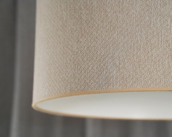 Duolla - Lampadario a plafone ROLLER ECO RECYCLING 1xE27/15W/230V diametro 45 cm color crema