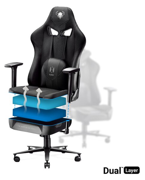 Sedia da gaming Diablo X-Player 2.0 in materiale Normal Size: Nero