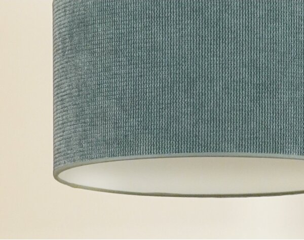 Duolla - Lampadario a sospensione con filo CORDUROY 1xE27/15W/230V diametro 40 cm azzurro
