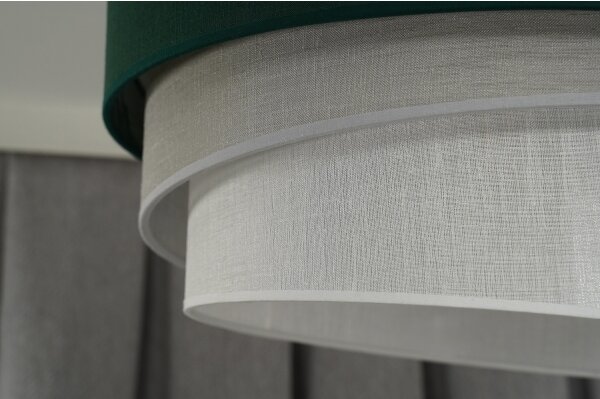 Duolla - Lampadario a plafone TRIO 1xE27/15W/230V diametro 45 cm verde/grigio/bianco