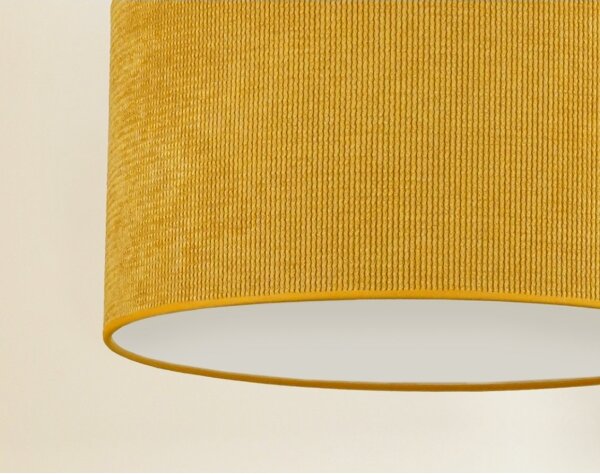 Duolla - Lampadario a sospensione con filo CORDUROY 1xE27/15W/230V diametro 40 cm giallo