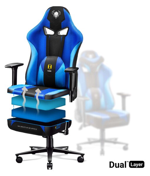 Sedia Da Gaming Diablo X-Player 2.0 In Materiale King Size: Frost Black