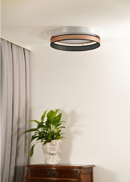 Duolla- Plafoniera LED ROLLER DUO SHINY LED/24W/230V diametro 45 cm bianco/rame