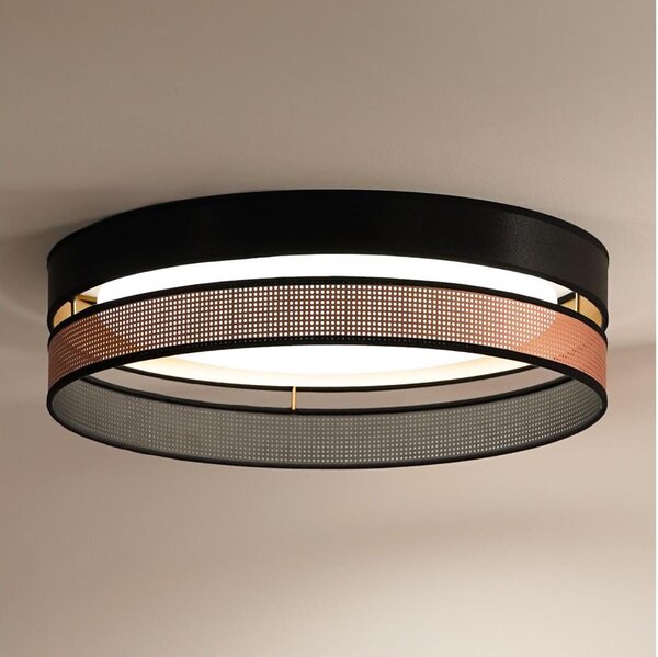 Duolla-Plafoniera LED ROLLER DUO SHINY LED/24W/230V diametro 45 cm nero/rame