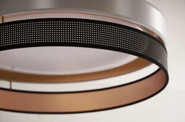 Duolla-Plafoniera LED ROLLER DUO SH. LED/24W/230V diametro 45 cm argento/nero