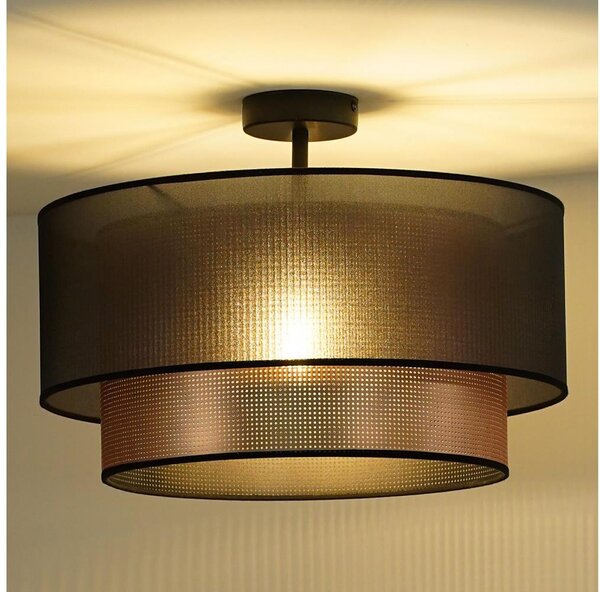 Duolla - Lampadario a plafone COPPER SHINY 1xE27/15W/230V diametro 45 cm marrone/rame