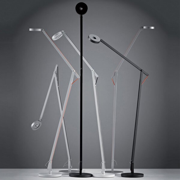 Lampada da terra Rotaliana, String F1 DTW, dimmerabile, Nero, Soggiorno, Metallo, Design