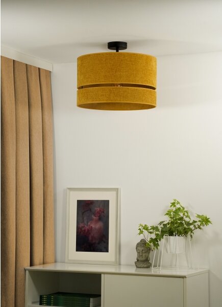 Duolla - Lampadario a plafone DOUBLE 1xE27/15W/230V diametro 40 cm arancione