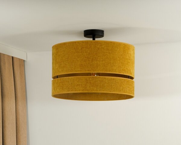 Duolla - Lampadario a plafone DOUBLE 1xE27/15W/230V diametro 40 cm arancione