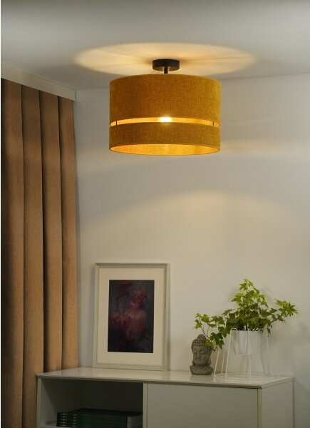 Duolla - Lampadario a plafone DOUBLE 1xE27/15W/230V diametro 40 cm arancione