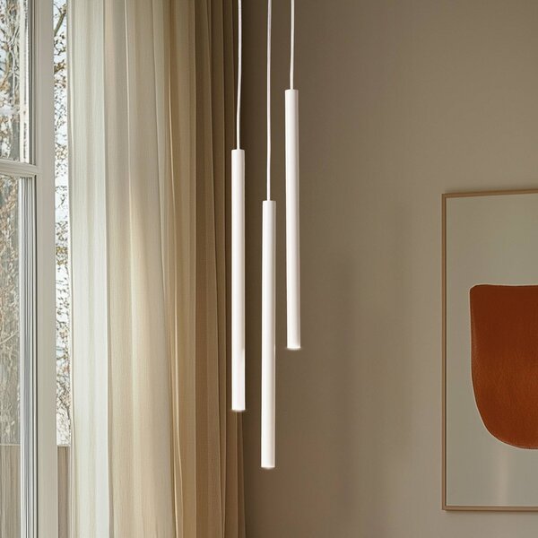 Lampada a sospensione Sopel 3 SIGMA, dimmerabile, Crema / Ambra, Soggiorno / Sala da pranzo, Metallo, Moderno, Lampada a sospensione