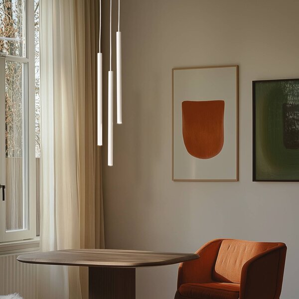 Lampada a sospensione Sopel 3 SIGMA, dimmerabile, Crema / Ambra, Soggiorno / Sala da pranzo, Metallo, Moderno, Lampada a sospensione