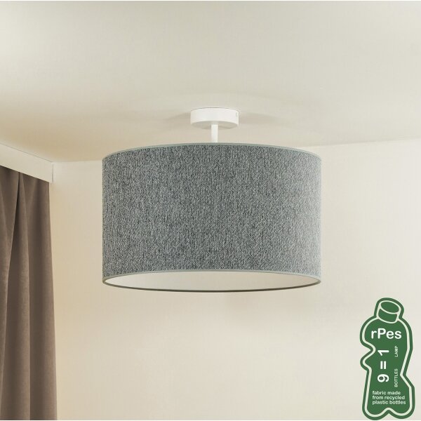 Duolla - Lampadario a plafone ROLLER ECO RECYCLING 1xE27/15W/230V diametro 45 cm verde