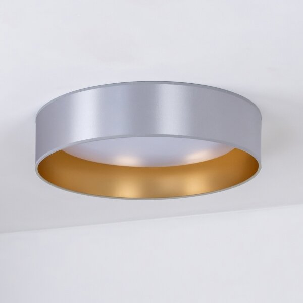 Duolla - Plafoniera LED ROLLER LED/24W/230V diametro 45 cm argento/oro