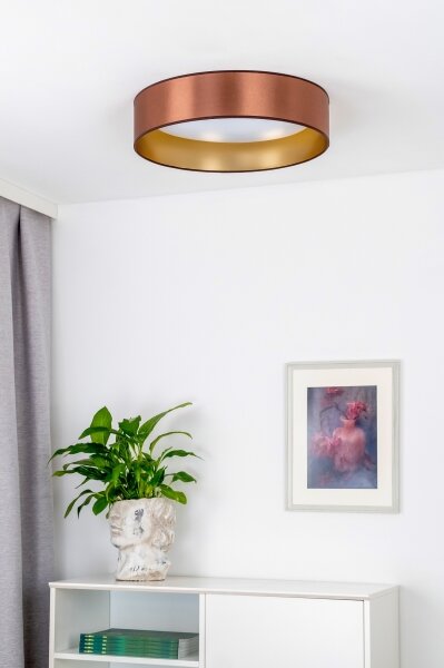 Duolla - Plafoniera LED ROLLER LED/24W/230V diametro 45 cm rame/oro