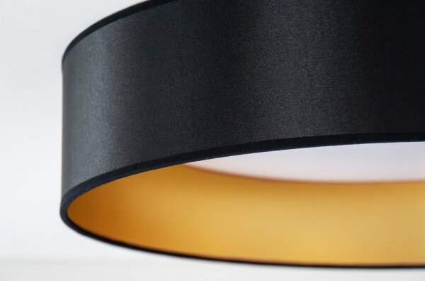 Duolla - Plafoniera LED ROLLER LED/24W/230V diametro 45 cm nero/oro