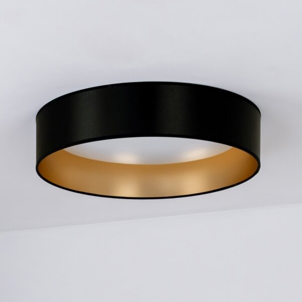 Duolla - Plafoniera LED ROLLER LED/24W/230V diametro 45 cm nero/oro