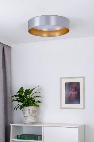 Duolla - Plafoniera LED ROLLER LED/24W/230V diametro 45 cm argento/oro