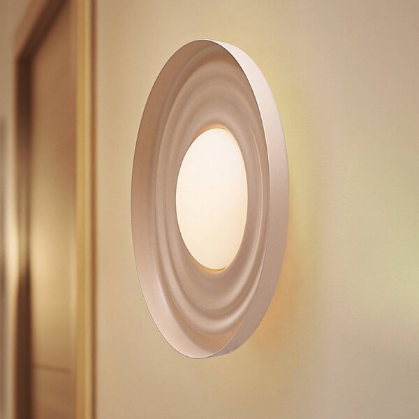 Applique da parete a LED Waves Lindby, Crema / Ambra, Soggiorno / Sala da pranzo, Metallo, Moderno, Applique a LED