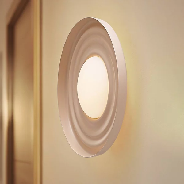 Applique da parete a LED Waves Lindby, Crema / Ambra, Soggiorno / Sala da pranzo, Metallo, Moderno, Applique a LED