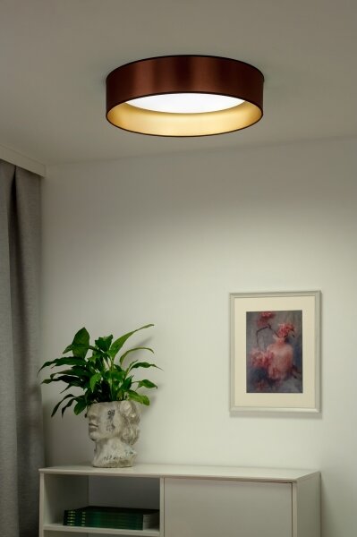 Duolla - Plafoniera LED ROLLER LED/24W/230V diametro 45 cm rame/oro