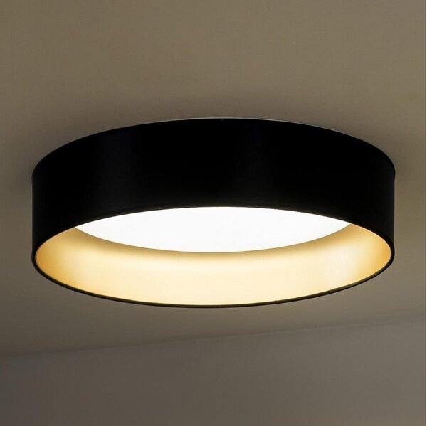 Duolla - Plafoniera LED ROLLER LED/24W/230V diametro 45 cm nero/oro