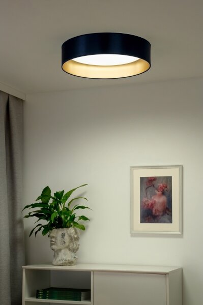 Duolla - Plafoniera LED ROLLER LED/24W/230V diametro 45 cm blu/oro