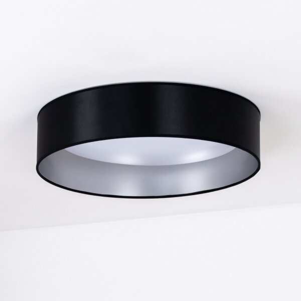 Duolla - Plafoniera LED ROLLER LED/24W/230V diametro 45 cm nero/argento