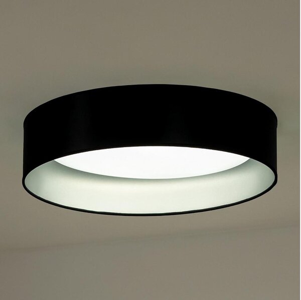 Duolla - Plafoniera LED ROLLER LED/24W/230V diametro 45 cm nero/argento