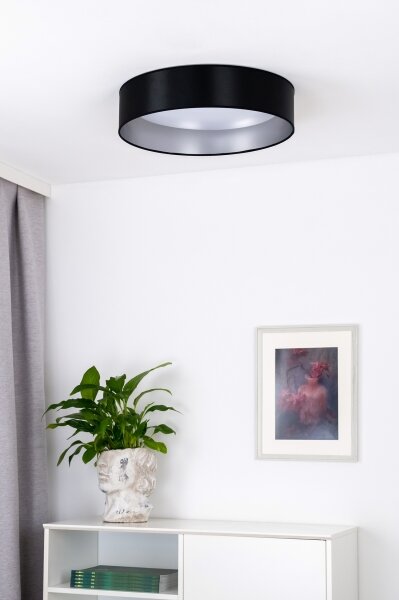 Duolla - Plafoniera LED ROLLER LED/24W/230V diametro 45 cm nero/argento